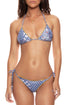 Luli Fama Americana Vibes Luxe Stitch Seamless Wavy Americana Vibes Ruched Back Brazilian Tie Side Bottom